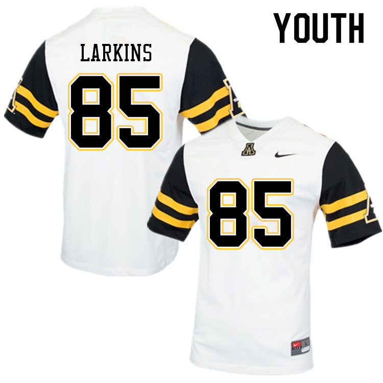 Youth #85 David Larkins Appalachian State Mountaineers College Football Jerseys Sale-White - Click Image to Close